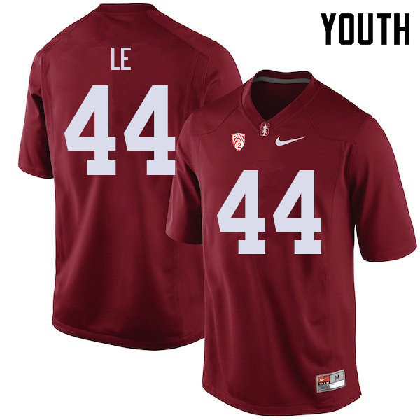 Youth #44 TaeVeon Le Stanford Cardinal College Football Jerseys Sale-Cardinal